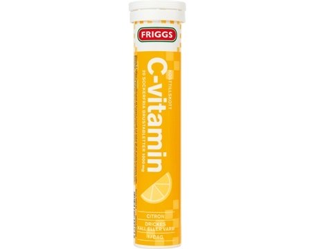 C-vitamin Citron 20tbl 1x20tbl Friggs - KORT DATUM