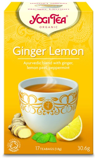 Te Ginger Lemon KRAV 6x17påsar Yogi Tea