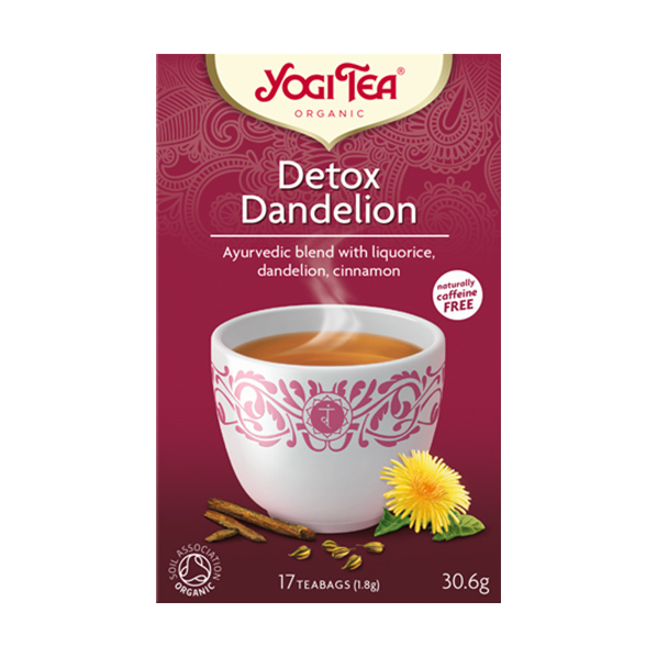 Te Detox Dandelion KRAV 6x17påsar Yogi Tea