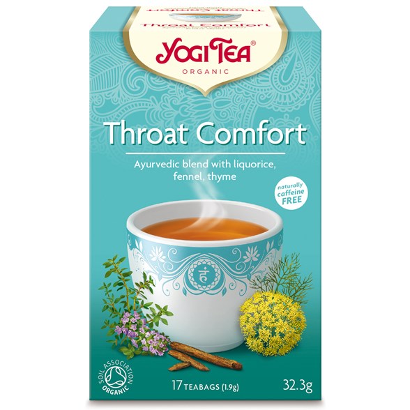 Te Throat Comfort KRAV 2x17påsar Yogi Tea