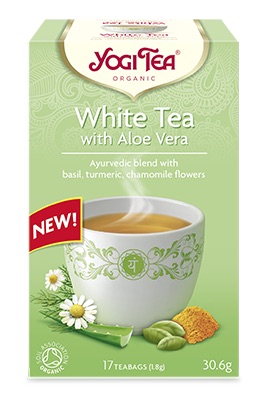 Te White Tea Aloe Vera EKO 2x17påsar Yogi Tea