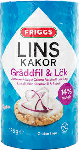 Linskakor Gräddfil/Lök 12x125g FRIGGS