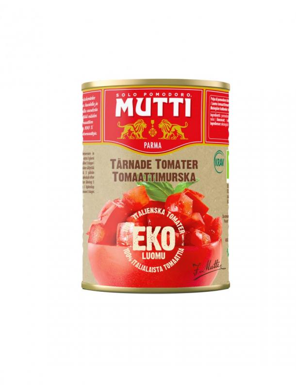 Tomater Tärnade 12x400g KRAV Mutti