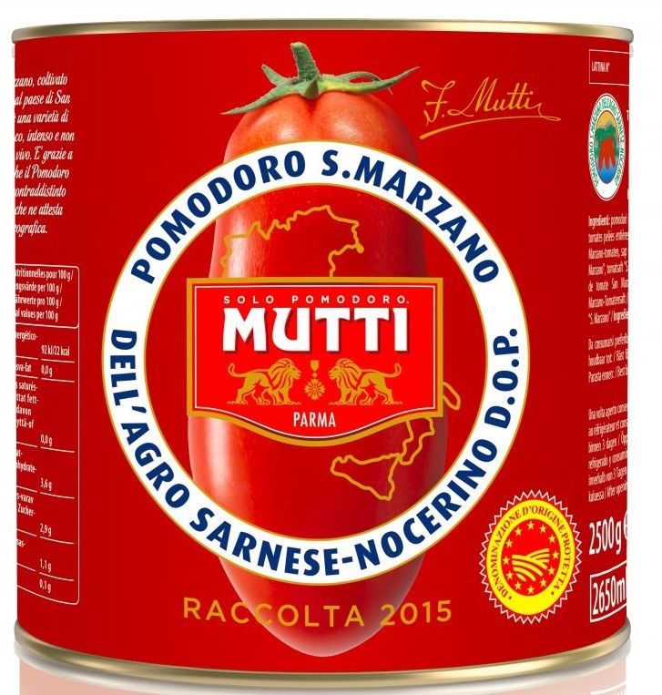 Tomater San Marzano DOP 6x2,5kg Mutti