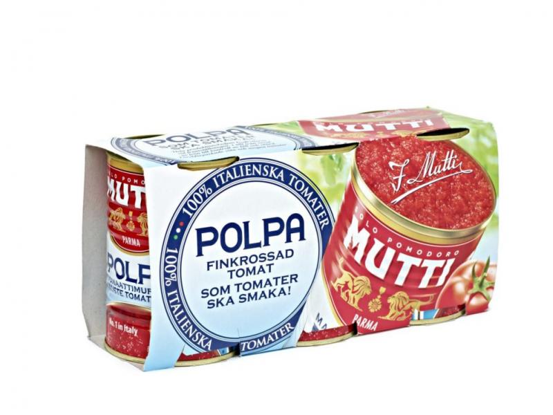 Tomater Polpa Finkrossade 24x400g Mutti