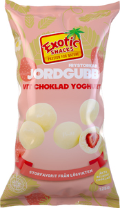 Jordgubbar Yoghurt 13x145g Exotic Snacks