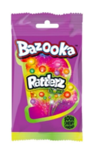 Bazooka Rattlers Sour 24x40g GSD AB