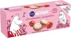 Moomin Kex jordgubb 16x125g Fazer