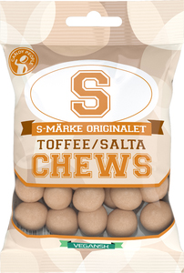 S-märke Chews Toffeesalt 18x70g Candy People