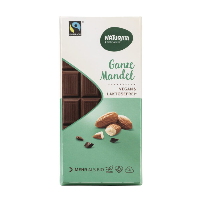 Choklad Hel Mandel Eko 12x100g Naturata