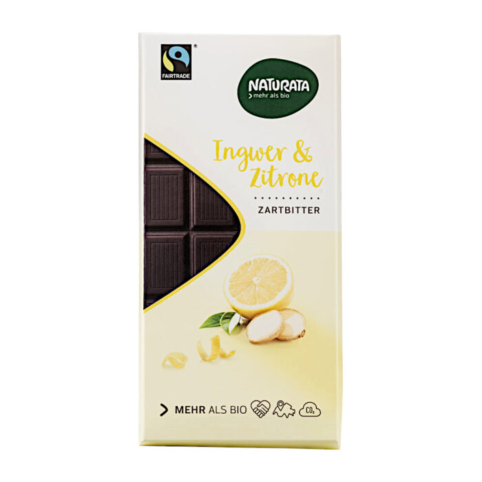 Choklad Ingefära & Citron Eko 12x100g Naturata