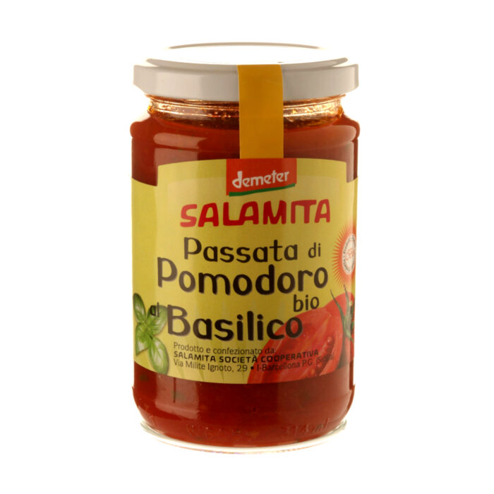 Tomatsås Basilika Eko 6x250g Salamita