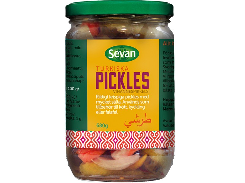Pickles Turkiska 12x680g Sevan