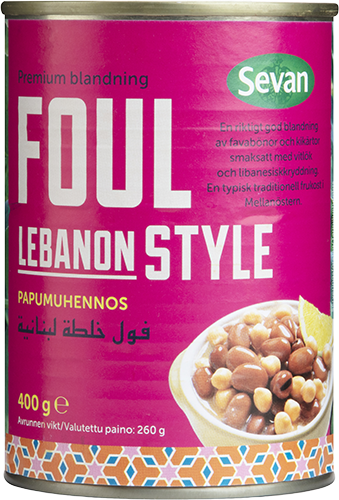 Favabönor Lebanese Style 12x400g Sevan