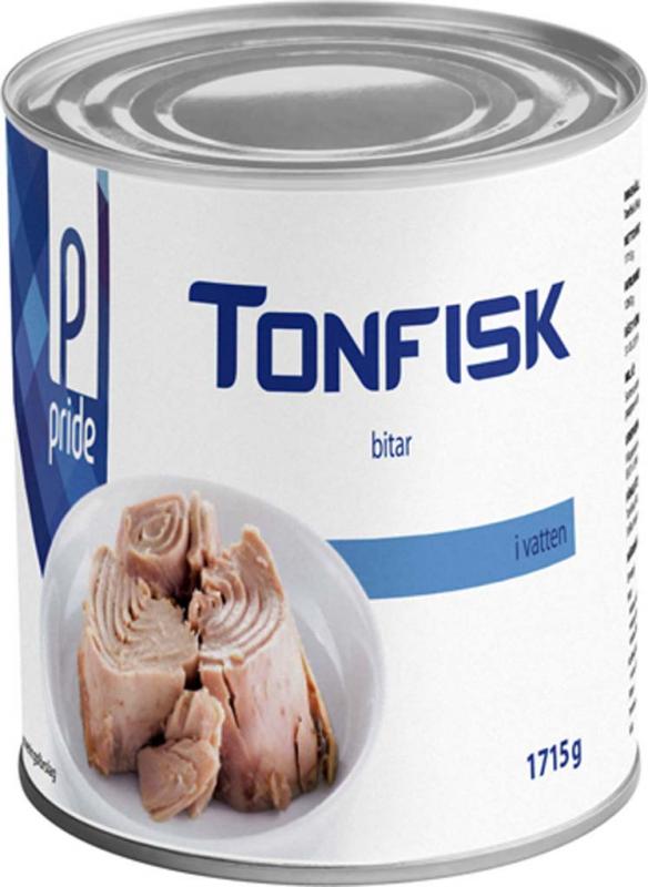 Tonfisk Bitar I Vatten 6x1,7kg Pride