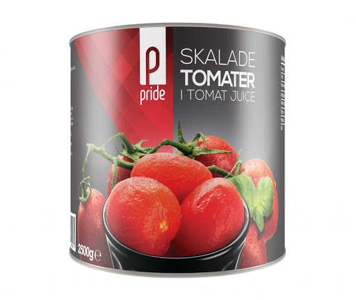 Tomater Skalade 6x2,5kg Pride