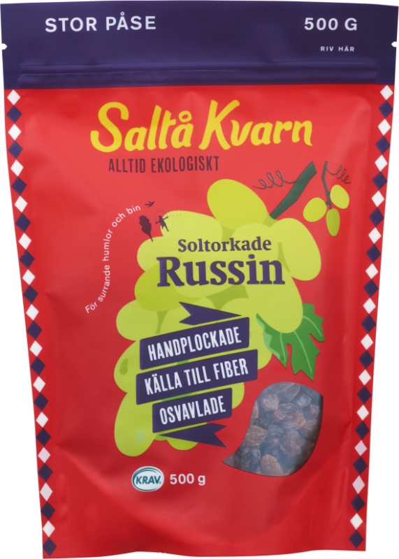 Russin Soltorkade 3x500g Saltå Kvarn