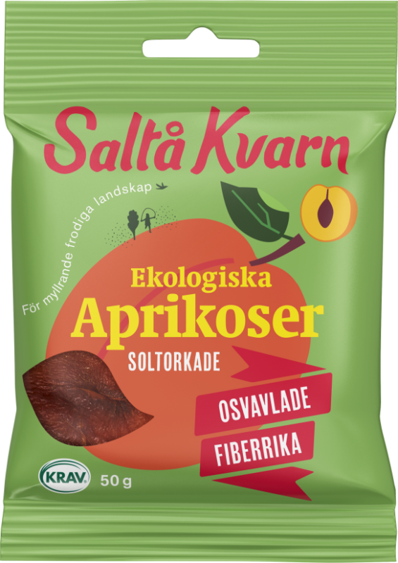 Aprikoser Soltorkade EKO 18x50g Saltå Kvarn
