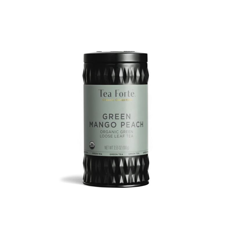 Grönt Te Green Mango Peach, Eko 4x100g Tea Forté