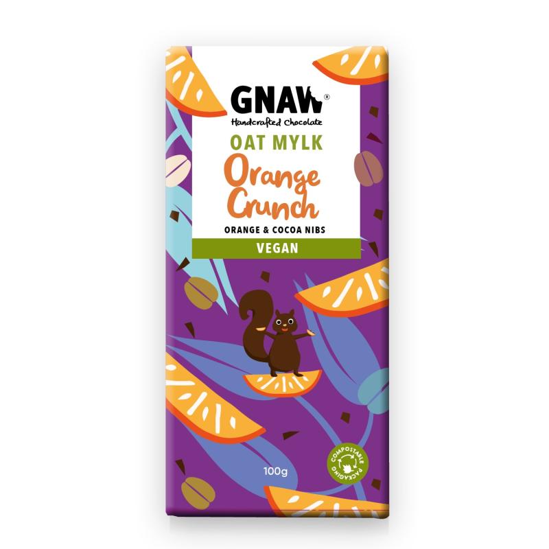 Oatmilk Orange Crunch Vegan 12x100g Gnaw