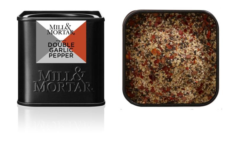 Double Garlic & Pepper 1x50g Mill & Mortar