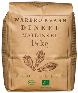 Dinkel Matdinkel 10x1,25kg Eko/Krav Warbro Kvarn