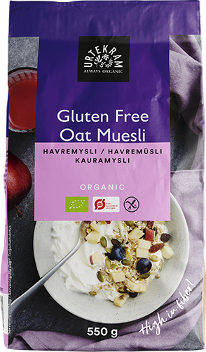 Havremüsli Glutenfri EKO 2x550g Urtekram