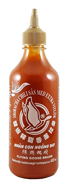 Sriracha Chili Sauce Extra Garlic 455ml Flying Goose
