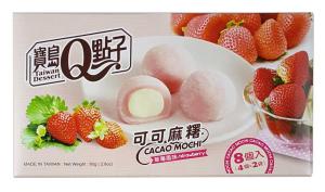 Cacao Mochi Strawberry Flavour 80g He Fong