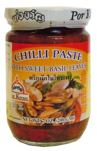 Chili Paste /w Sweetbasil 200g Por Kwan