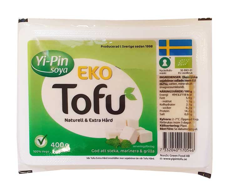 Ekologisk tofu 400 g Yipin