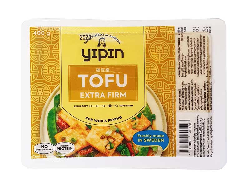 Tofu extra hård 400 g Yipin