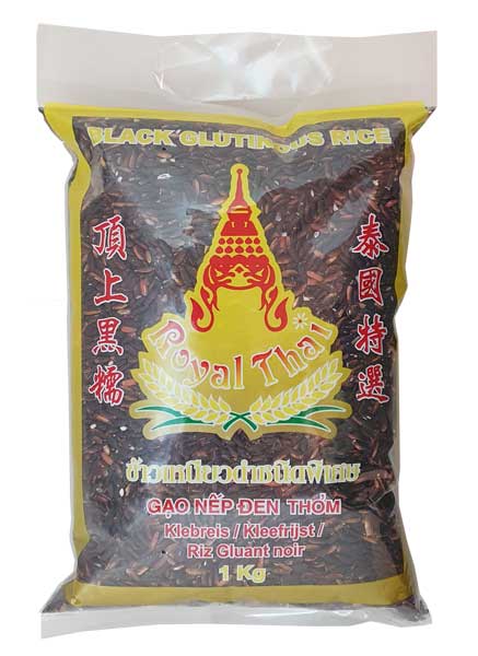 Black Glutinous Rice 1kg Royal Thai