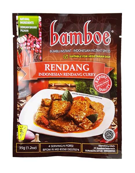 Indonesian Rendang Curry 35g Bamboe