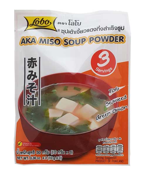 Instant Aka Miso Soup 30g Lobo