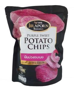 Purple Sweet Potato Chips 80g Jiraporn