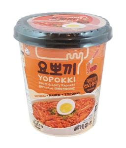 Cup Rice Cake & Ramen Sweet & Spicy 145g Yopokki