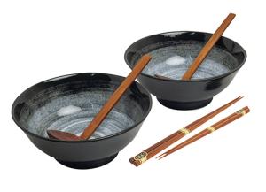 Ramen-Bowl Set Kuro 22 cm EDO