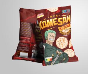 Komesan Rice Chips Ketchup OP Zoro 60g Ultrapop