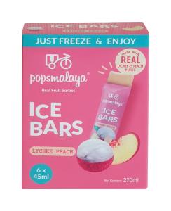 Ice Bar Lychee Peach 270ml Popsmalaya