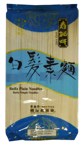 Baifa Plain Noodles 375g Sun Shun Fuk