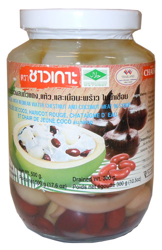 Coconut Gel w/Red Bean 500g Chaokoh