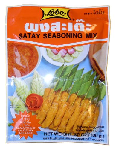 Satay Sauce & Seasoning Mix 100g Lobo
