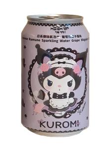 Kuromi Grape Sparkling Ramune 330ml High Up