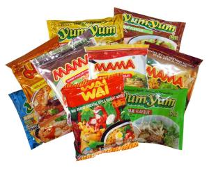 1 kartong små snabbnudlar (30 påsar)