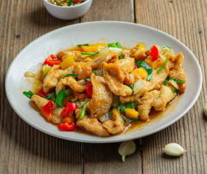 Kyckling med cashewnötter (Gai Pad Medmamuang)