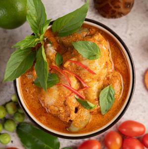 Röd curry med kyckling