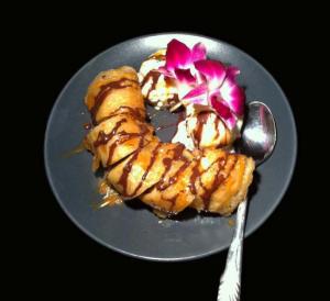 Thaipannkaka med banan (Roti)