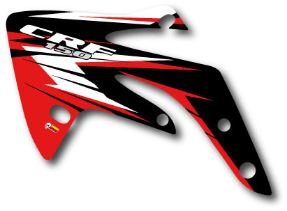 Rad cover decal for CRF 150 2007-2010