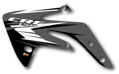 Rad cover decal for CRF 150 2007-2010
